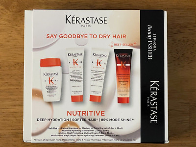 Kerastase Nutritive Shampoo & Conditioner & 8H Magic & Styling 1oz Each Set