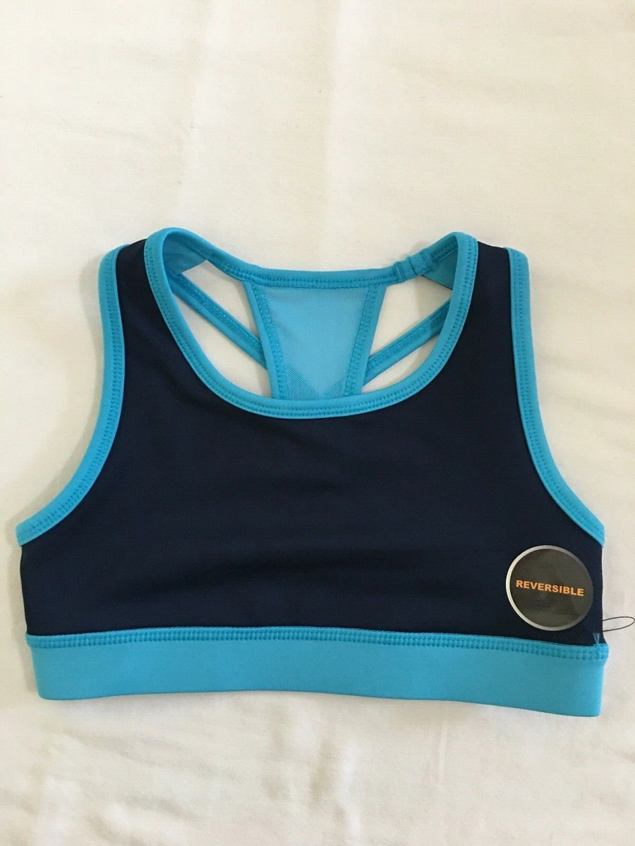 NEW Avia Girls Active Wear Sports Bra Blue Black Girls XS,S,M,L,XL