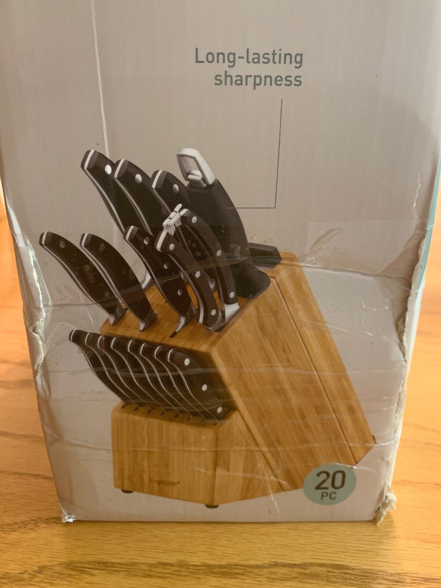 BergHOFF Essentials Forged 20pc Cutlery Knife Block Set