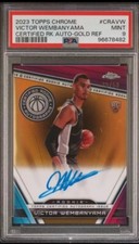 2023-24 Victor Wembanyama Topps Chrome Refractor GOLD Certified /50 MINT