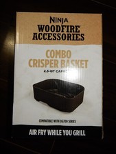 Ninja - Woodfire Outdoor 2.5-Quart Combo Crisper Basket - Black