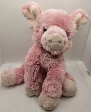 Aurora Pink Pig Floppy Plush Stuffed Animal Toy Soft Piggy Curly Tail