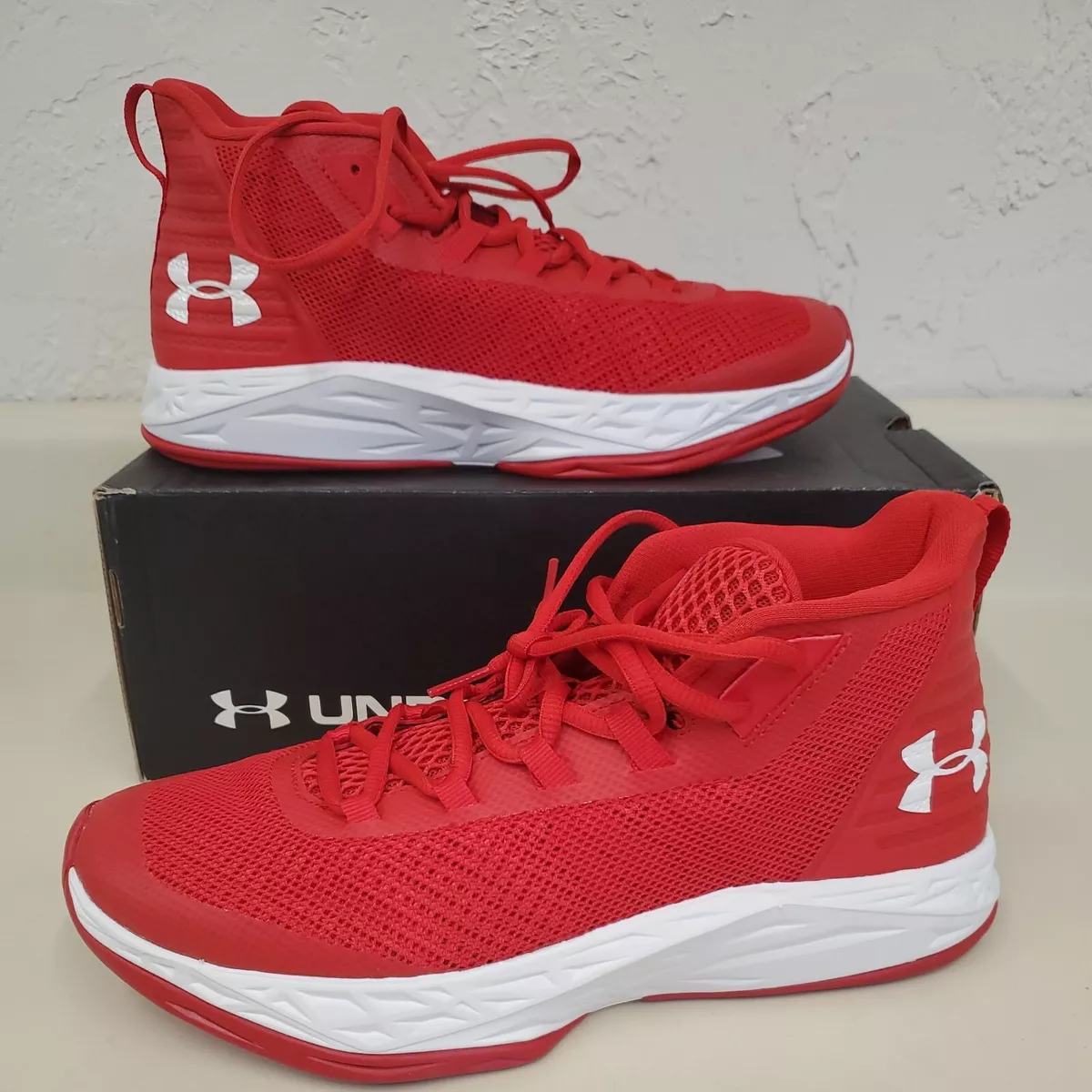 Guggenheim Museum drinken Contour Under Armour UA Jet Mid 3020623-600. Size 8 Red/White. GP1 | eBay