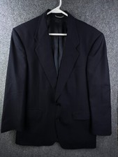 Christian Dior Monsieur Mens Sport Coat Blazer Two Button Jacket Navy Blue 42R
