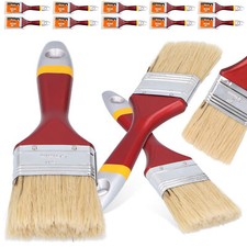 10x Flachpinsel 50 mm Malerpinsel Farbpinsel Beizpinsel Lackierpinsel Pinsel Set