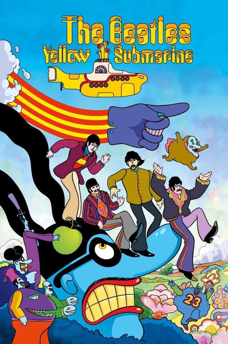 The Beatles ポスター　アビーロード　yellow submarine The Beatles ポスター アビーロード yellow submarine Amazon