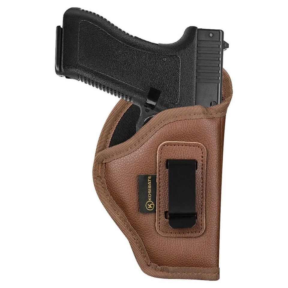 NEW BROWN IWB Soft Faux Leather Holster  - You'll Forget It's On! Choose Model - Image 2 of 4