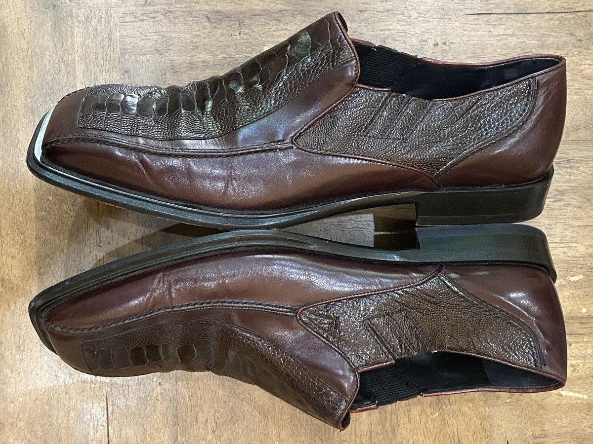 Mezlan VITORIA Brown Genuine Ostrich Leather Square Toe  display picture 2