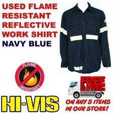 Used Flame Resistant Hi-Visibility Work Shirts Cintas, Workrite, Carhartt