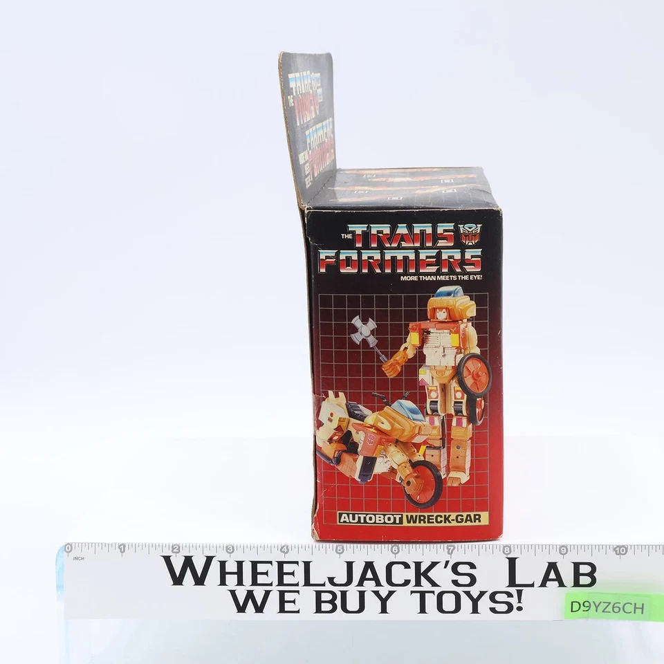 Figura Transformers G1 de colección Wreck-Gar 100 % completa con caja e inserto 1986 sin usar, en caja Foto 3 de 4