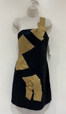 NIKKI ITALY Women's One Shoulder Mini Party Dress (Size: S)