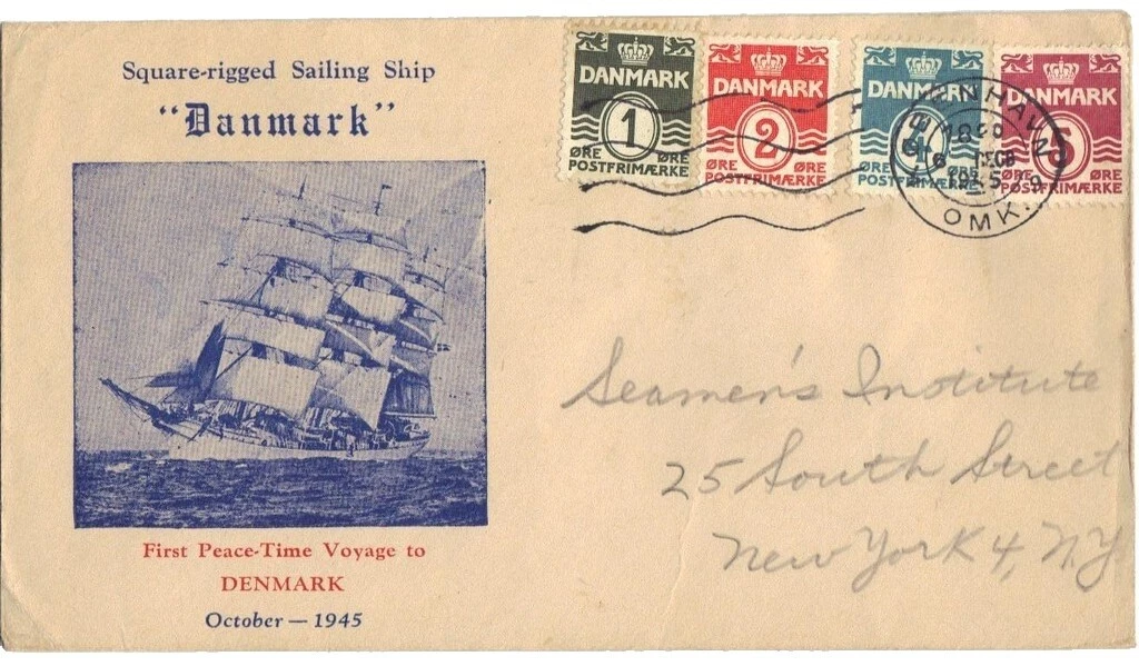 Barcos y botes Historia Postal danés y sellos feroesas