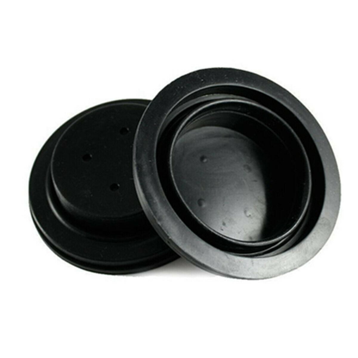 2X Car Headlight Dust Cover Kits Rubber Housing For HID LED Bulb Seal Caps Black