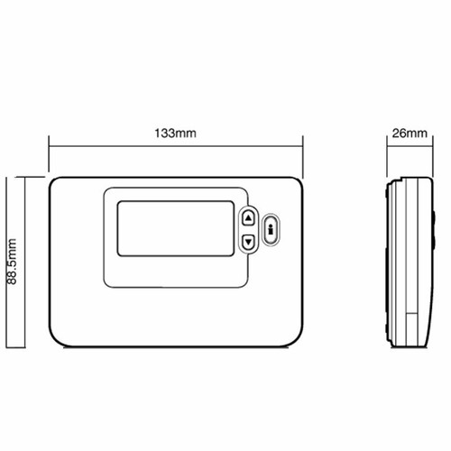 Termostato de habitación programable Honeywell 7 días CM700 CM707 CMT707A1029 genuino - Imagen 4 de 4