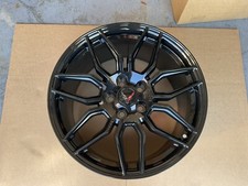 Corvette Factory 20x11 19x8.5 Gloss Black Zo6 Wheels C8 2020-25 Corvette
