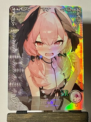 Goddess Story CCG 5M08 Anime Waifu Holo Foil Card SR - Shimoe Koharu BlueArchive