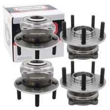 Front and Rear Wheel Bearing Hub for 2011 2012 2013 - 2015 Kia Sorento 2.4L V6