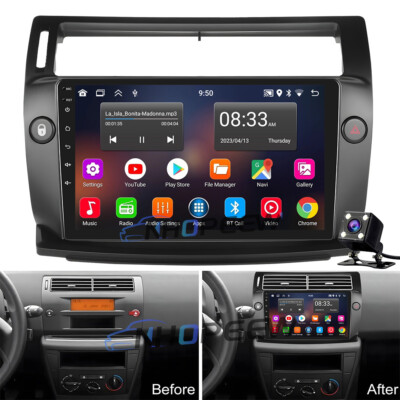 Android 15 Autoradio GPS NAVI WIFI RDS +Kamera Für Citroen C4 2004-2009/C-QUATRE