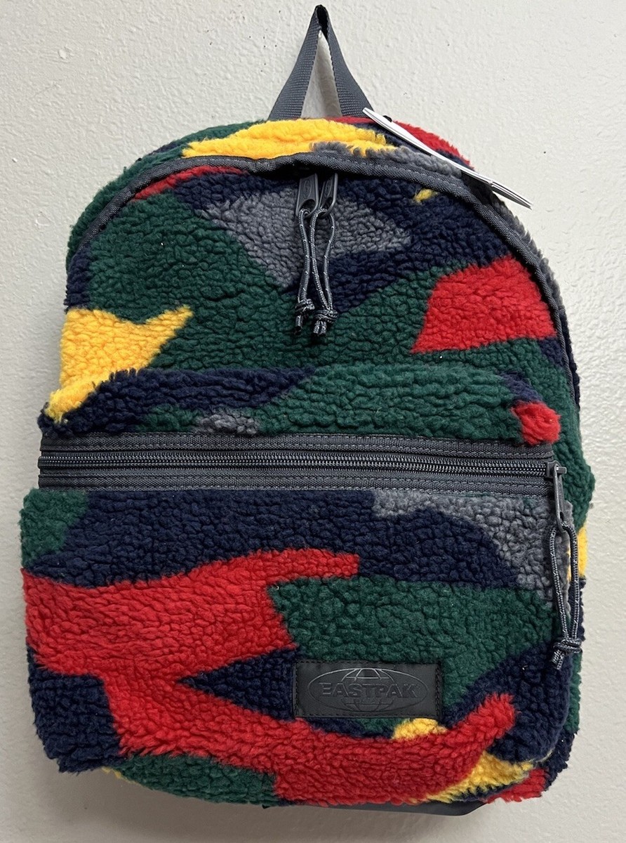 Eastpak Padded Pak'r Shearling Multi Camo Backpack Bag New Rare