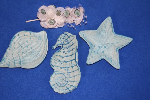 Brides Maids Gifts, Sea Theme Jewelry Trinket Dishes, Cast Iron, For The Sea - Picture 7 of 12