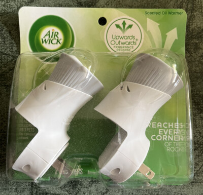 Air Wick Plug in Scented Oil Warmer, 2 ct, White color, Air Freshener, Essential