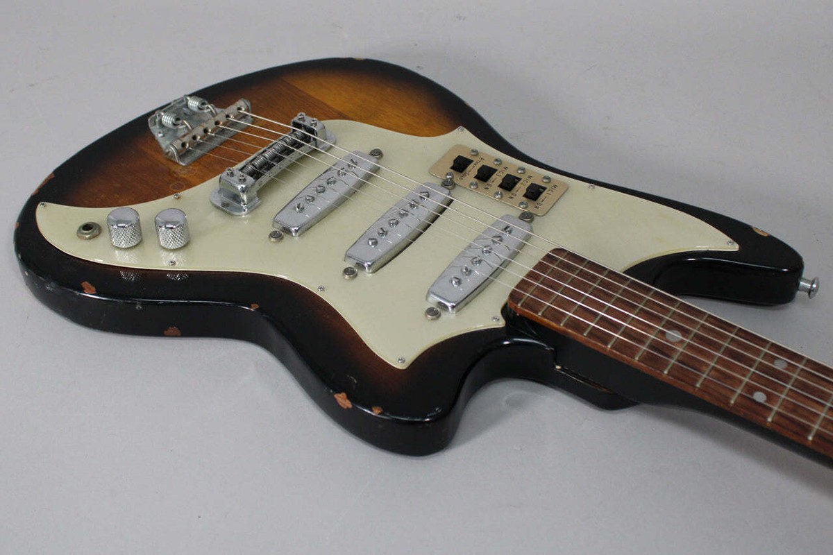 1960s Teisco ET-300 Vintage Sunburst w/SSC | eBay