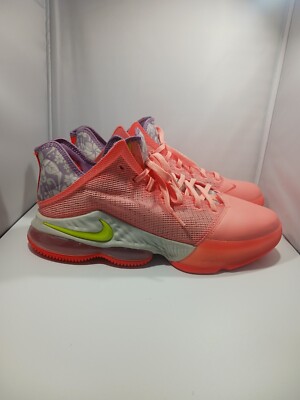 Nike LeBron 19 EP Low ''Hawaiin Bliss'' Coral/Light Purple/Off White/Slime Size 12