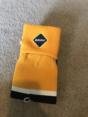 Nike Bristol Soccer Socks- Adult Unisex- Golden Yellow/ Black/ White- New  No Tag