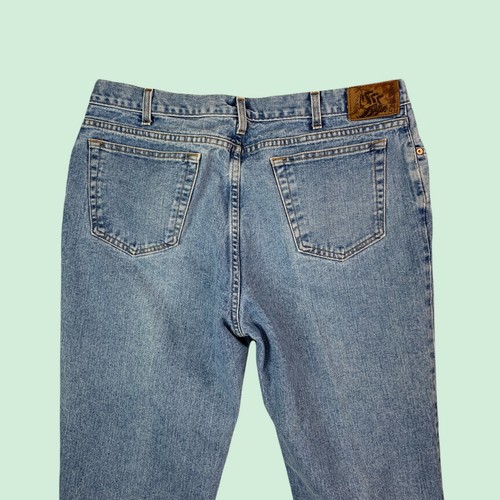 Mustang Jeans 40x30 (36x26) Mens Relaxed Loose Tapered Blue Light Wash 100% Cott - Picture 4 of 12