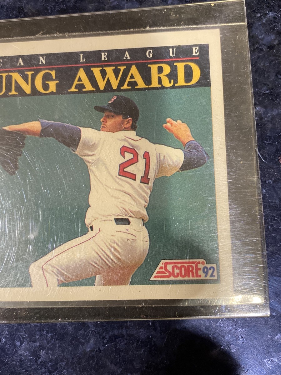 【超レア】Connor O’Learyサイン入り！Channel s 1992 Score Roger Clemens - Cy Young Award Baseball Card #790