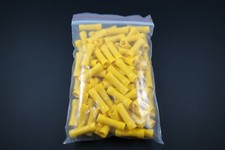 10-12 GAUGE 100 PK VINYL BUTT CONNECTOR CRIMP TERMINAL WIRE CAR HOME ELECTRICAL
