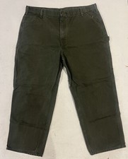 Men  s CARHARTT B11 MOS Duck Canvas Dungaree Fit Carpenter Work Pants Sz 42x30