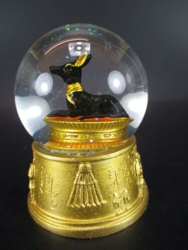 Palla di neve Egitto Anubi, globo di neve Egitto 9,5 cm souvenir nuovo - Foto 1 di 7