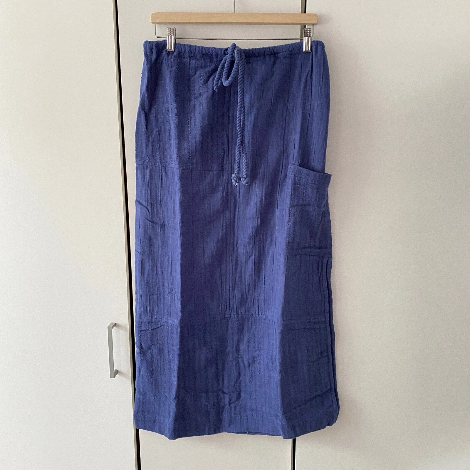 Free People In The Spotlight Midi Skirt Size S Blue Cotton Summer Boho Casual .
Opens in a new windo