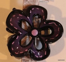 New Hair Clip Medium Sized Purple Flower Unique Gorgeous Comfy Hair Holds