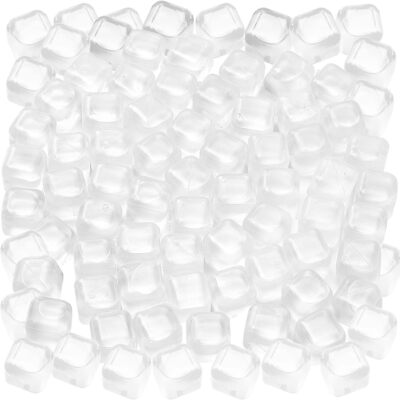 60Pcs Reusable Ice Cubes,Colorful Plastic Ice Cubes,Refreezable Ice Cubes,Non...