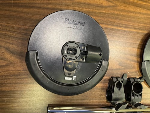 2 Pack - Roland CY-8 Dual Trigger V-Drum Cymbal Pads w/Boom Cymbal Arms & Clamps - Picture 4 of 15