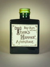 Lime Bay Rum Aftershave, Thor's Hammer Limited Edition w/ Orifice Reducer, 5 oz