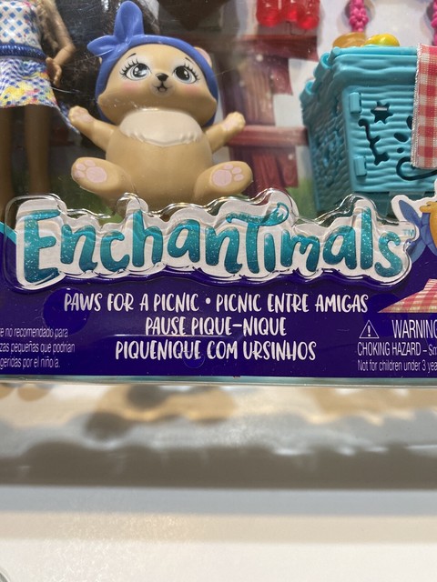 enchantimals paws for a picnic doll set