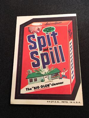 1973 Wacky Packages 3rd Series Spit and Spill, Spic and Span