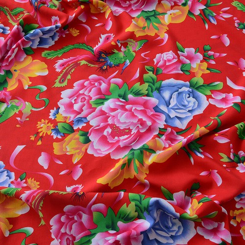 Flower Fabric Rose Printed for Quilting Dress Sewing DIY Craft 56" Wide By Meter - Picture 9 of 13