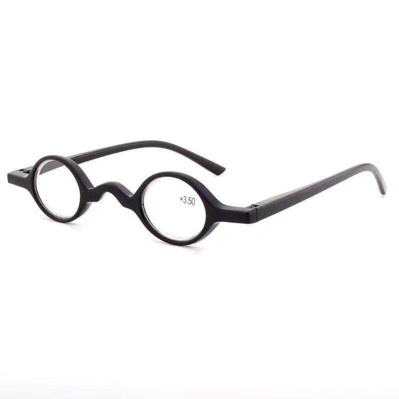 1PK Men Women Small Round Frame Blue Light Reading Glasses Spring Hinge  Readers