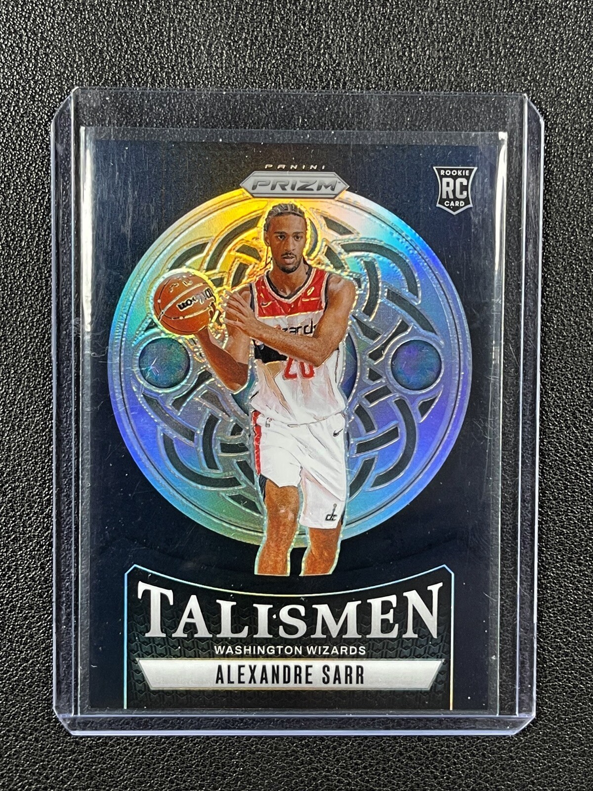 1/1 ALEXANDRE SARR 2024-25 PANINI PRIZM #17 ROOKIE TALISMEN BLACK PRIZMS 1/1 RC