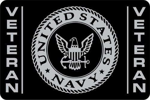 Billet Aluminum Car SUV Truck RV Trailer Tow Hitch Cover - U.S. Navy Veteran - Picture 2 of 5