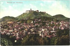 View of Wartburg Castle With Eisenach, Germany Postcard