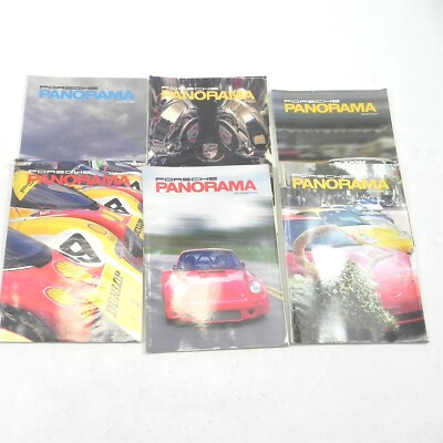 VINTAGE 2004 PORSCHE PANORAMA MAGAZINE LOT OF 6 ISSUES RACING PERFORMANCE CARS