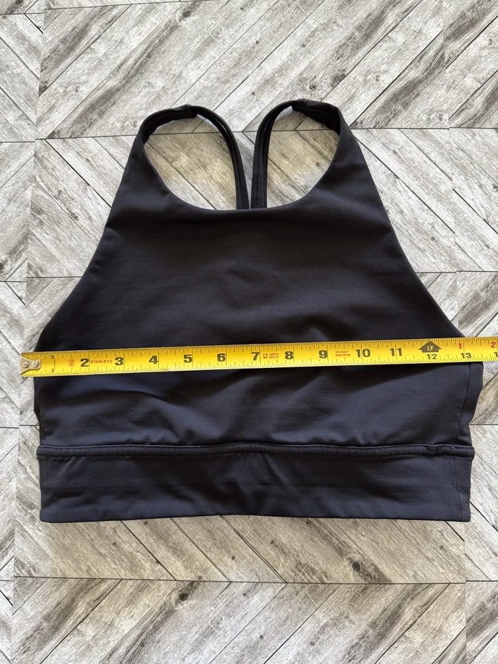Sujetador deportivo Lululemon para mujer 6 negro ocio yoga baile al aire libre gimnasio entrenamiento Foto 4 de 4