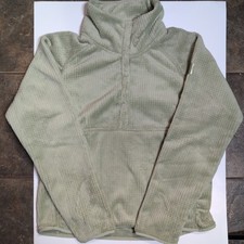 Spyder Women's Green Fleece Mock Neck With Snap Button Closure Size Large NWT 