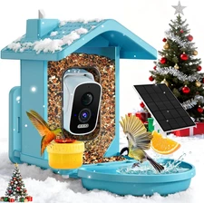 Smart Bird Feeder with Camera Solar Powered, AI Birds Species Identification, 2.