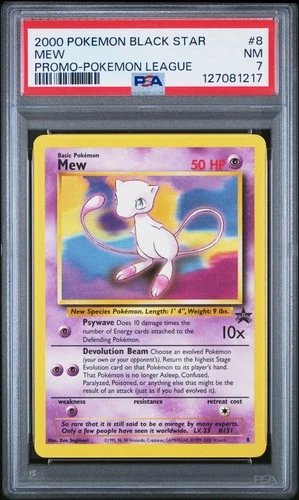 Mew 2000 Pokemon Black Star Promo #8 - PSA 7 -217